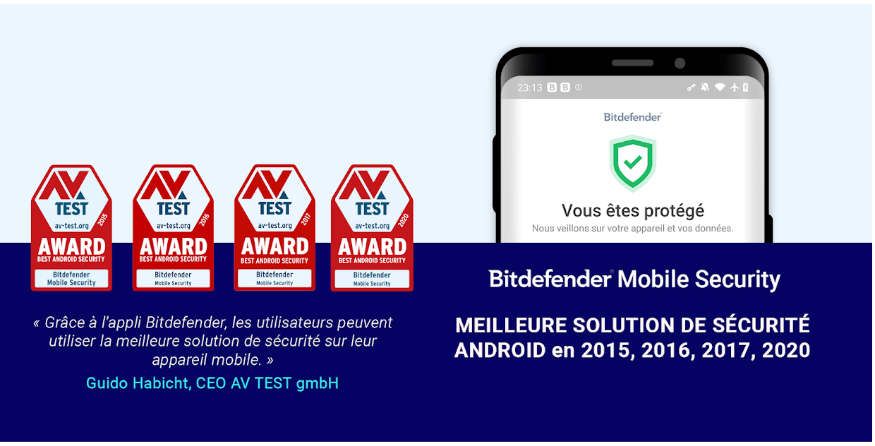 Bitdefender Mobile Security & Antivirus Android Gratuit